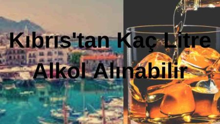 Kıbrıs’tan Kaç Litre Alkol Alınabilir 2024